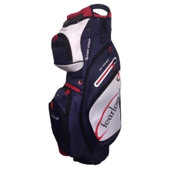 Fearless Deluxe 14 Way Cart Bag - Navy/White/Red