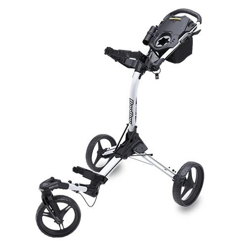Bag Boy TriSwivel 2 Pushcart - White/Black 3 Bag Boy TriSwivel 2 Pushcart - White/Black