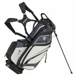 Cleveland Saturday Stand Bag - Charcoal/White/Black