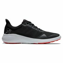 FootJoy Flex Athletic Golf Shoes - Black/White/Red 56141