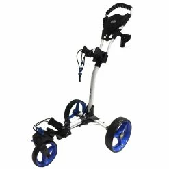 Spyder Deluxe 3 Wheeler Swivel Cart - White/Blue