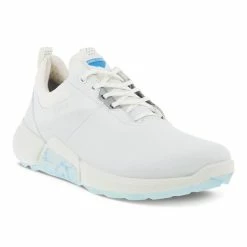 ECCO Men's Biom H4 Golf Shoes -Shoes Shop ecco biom h4 golf shoes white light blue 02 46474.1662670387