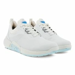 ECCO Men's Biom H4 Golf Shoes -Shoes Shop ecco biom h4 golf shoes white light blue 06 54397.1662670387