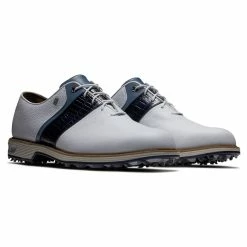 FootJoy Men's DryJoys Premiere Series Packard Golf Shoes -Shoes Shop footjoy dryjoys premiere series packard golf shoes white navy 05 08868.1676576792