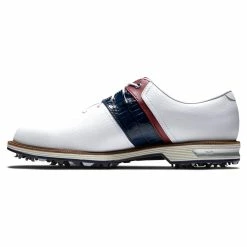 FootJoy Men's DryJoys Premiere Series Packard Golf Shoes -Shoes Shop footjoy dryjoys premiere series packard golf shoes white navy red 02 02590.1676576784