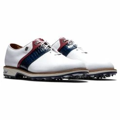 FootJoy Men's DryJoys Premiere Series Packard Golf Shoes -Shoes Shop footjoy dryjoys premiere series packard golf shoes white navy red 05 48751.1676576786