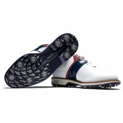 FootJoy Men's DryJoys Premiere Series Packard Golf Shoes -Shoes Shop footjoy dryjoys premiere series packard golf shoes white navy red 06 02132.1676576786
