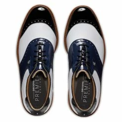 FootJoy Men's DryJoys Premiere Series Wilcox Golf Shoes -Shoes Shop footjoy dryjoys premiere series wilcox golf shoes navy white 03 49079.1679063038