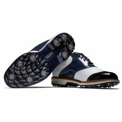 FootJoy Men's DryJoys Premiere Series Wilcox Golf Shoes -Shoes Shop footjoy dryjoys premiere series wilcox golf shoes navy white 06 96544.1679063039