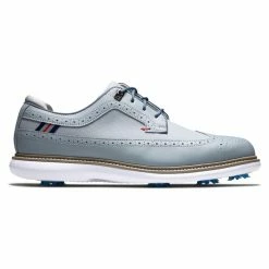 FootJoy Men's Traditions Golf Shoes -Shoes Shop footjoy traditions golf shoes gray navy red 01 08532.1668608837