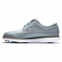 FootJoy Men's Traditions Golf Shoes -Shoes Shop footjoy traditions golf shoes gray navy red 02 20409.1668608820