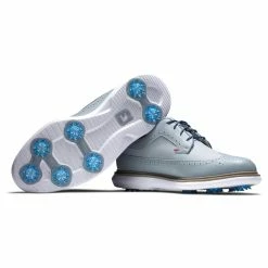 FootJoy Men's Traditions Golf Shoes -Shoes Shop footjoy traditions golf shoes gray navy red 06 13581.1668608808