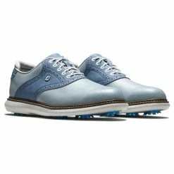FootJoy Men's Traditions Golf Shoes -Shoes Shop footjoy traditions golf shoes gray white blue 05 30127.1668608790