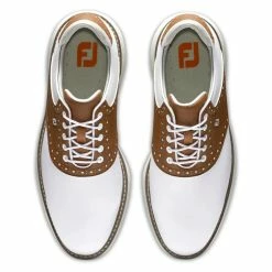 FootJoy Men's Traditions Golf Shoes -Shoes Shop footjoy traditions golf shoes white brown gray 03 68221.1636977357