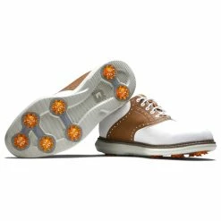 FootJoy Men's Traditions Golf Shoes -Shoes Shop footjoy traditions golf shoes white brown gray 06 61932.1668608804