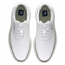 FootJoy Men's Traditions Golf Shoes -Shoes Shop footjoy traditions golf shoes white gray 03 77082.1668608825