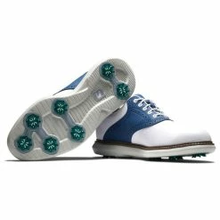 FootJoy Men's Traditions Golf Shoes -Shoes Shop footjoy traditions golf shoes white navy gray 06 81956.1668608817