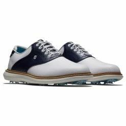 FootJoy Men's Traditions Saddle Golf Shoes -Shoes Shop footjoy traditions saddle golf shoes white navy 05 61686.1676591112