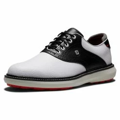 FootJoy Men's Traditions Spikeless Golf Shoes 22 FootJoy Men's Traditions Spikeless Golf Shoes -Shoes Shop footjoy traditions spikeless golf shoes white black 03 62656.1678140726