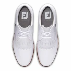 FootJoy Women's FJ Sport Retro Golf Shoes - Previous Season Style -Shoes Shop footjoy womens fj sport retro golf shoes white gray 03 03623.1657651449