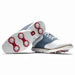 FootJoy Women's Traditions Golf Shoes -Shoes Shop footjoy womens traditions golf shoes white blue 06 38337.1669393245