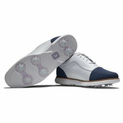 FootJoy Women's Traditions Golf Shoes -Shoes Shop footjoy womens traditions golf shoes white navy 06 67949.1669393229