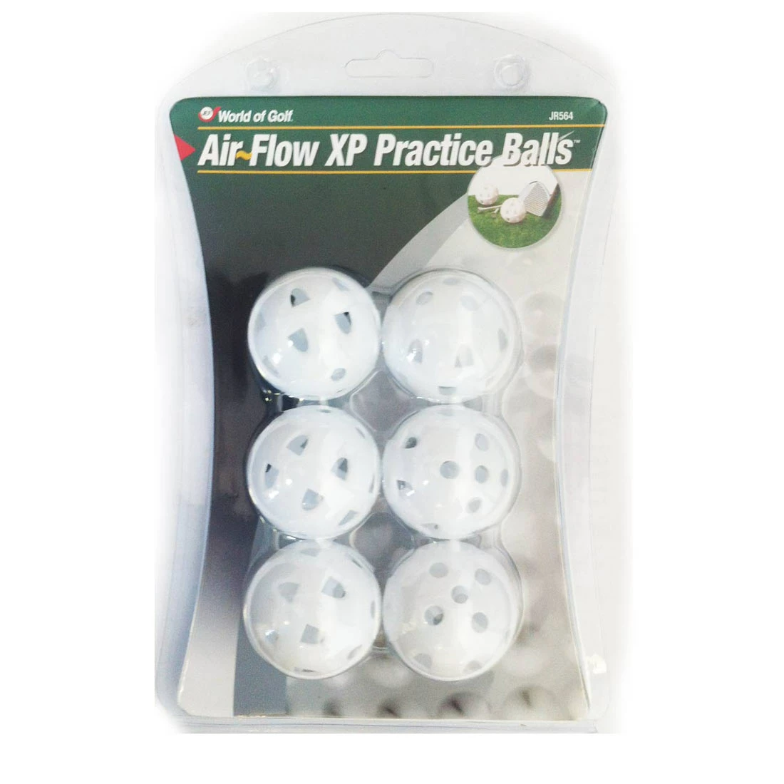 World Of Golf Air Flow XP Practice Balls White (JR564) 3 World Of Golf Air Flow XP Practice Balls White (JR564)