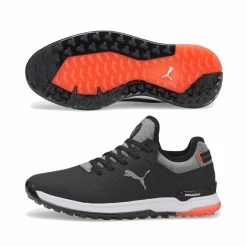 Puma Women's Alphacat Golf Shoes -Shoes Shop puma womens alphacat golf shoes black silver hot coral 01 75413.1648649460