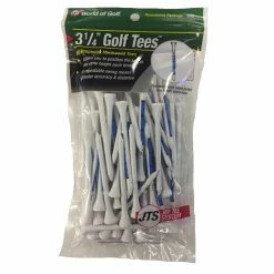 WOG Wooden Tees White/Blue 3 1/4 - 60 Pack (699)